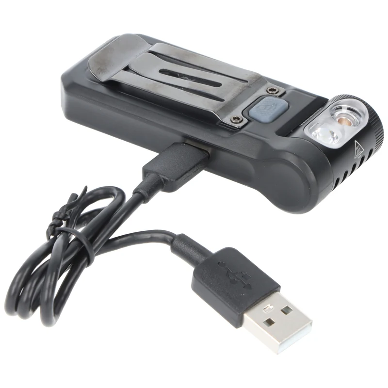 Fenix SW05R-UV LED-Taschenlampe, mit Rotlicht, Clip und Magnet, 200° verstellbarer Lampenkopf, wiederaufladbar