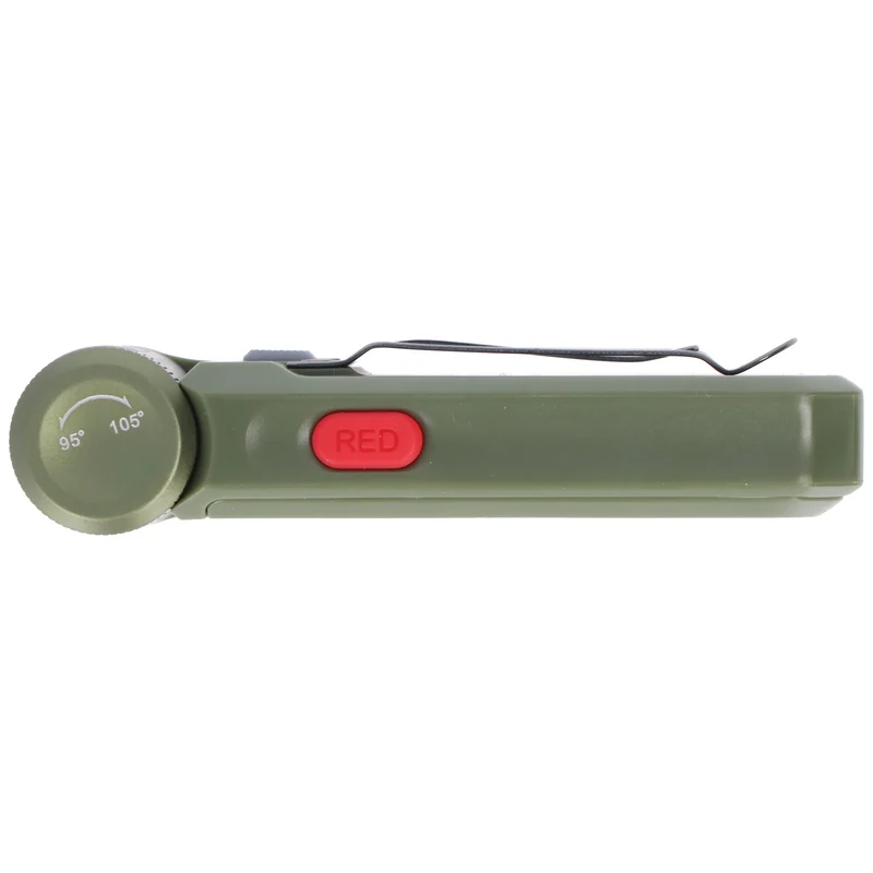 Fenix SW05R-RED LED-Taschenlampe, Grün, mit Rotlicht, Clip und Magnet, 200° verstellbarer Lampenkopf, wiederaufladbar