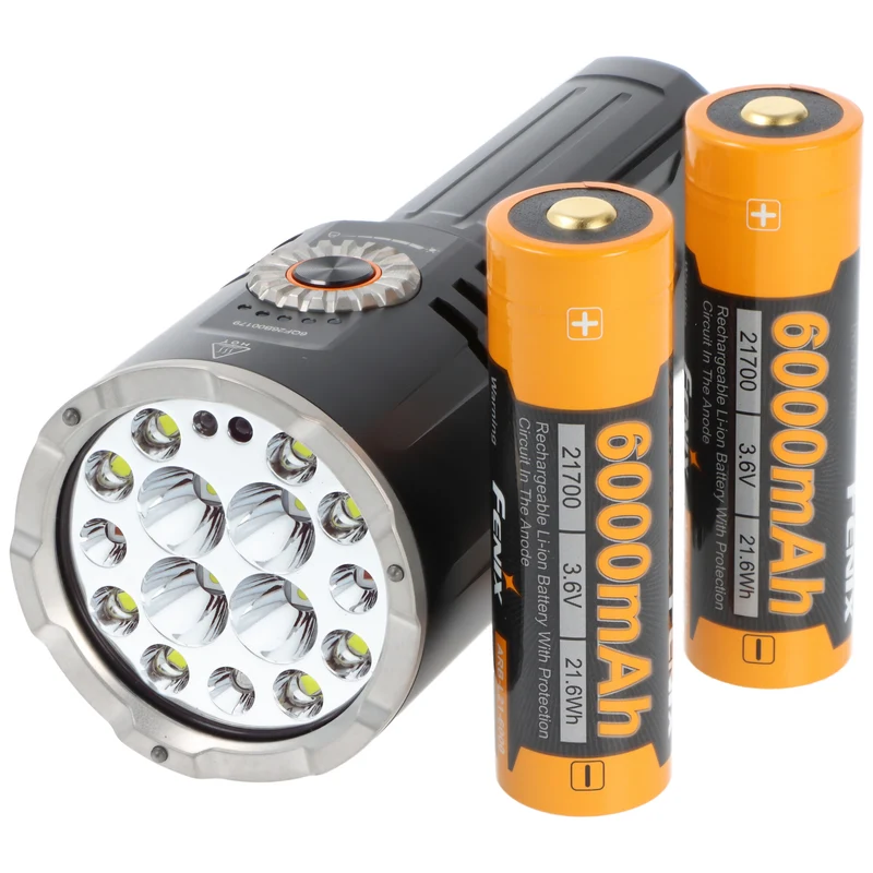 Fenix LR35R Pro LED-Suchscheinwerfer, drei Lichtquellen, 10.000 Lumen, 500 Meter Leuchtweite, inkl. Akkus