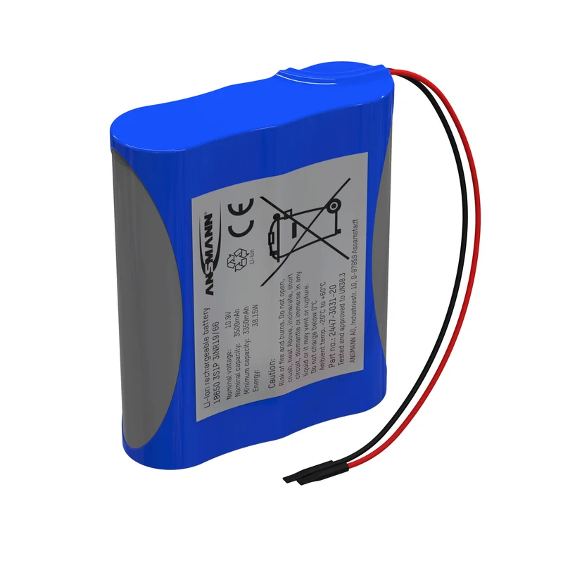 Ansmann Lithium-Ionen Akkupack 10,9 Volt / 3500 mAh / 3S1P, ideal für mobile Anwendungen