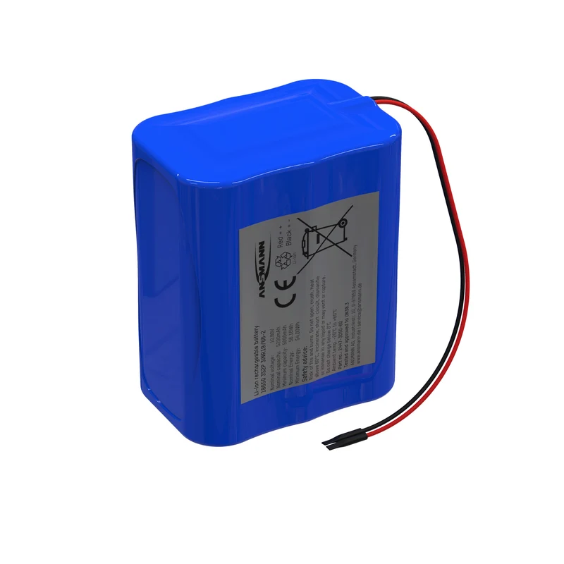 Ansmann Lithium-Ionen Akkupack 10,8 V/5200 mAh/3S2P, ideal für mobile Anwendungen