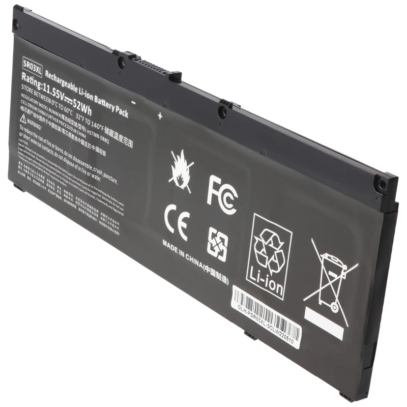 AccuCell Akku passend für HP Pavilion 15-CX, Li-Polymer, 11,55V, 4550mAh, 53Wh