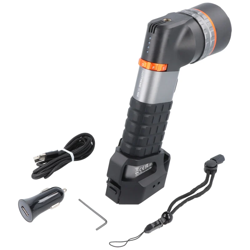 Nebo Taschenlampe LUXTREME SL100, bis zu 1600 Meter Leuchtweite, maximal 525 Lumen