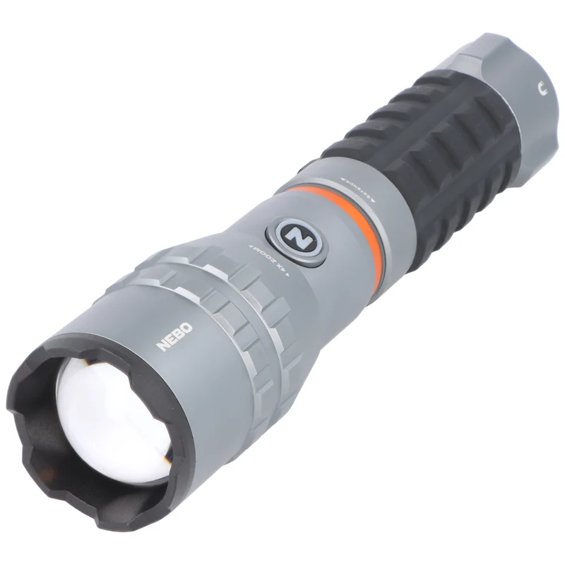 NEBO Slyde King 4K LED Taschenlampe, 4000 Lumen, bis zu 350 Meter Leuchtweite, mit Arbeitslicht