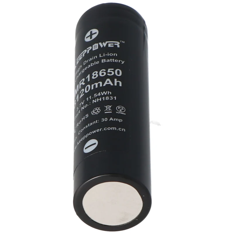 Keeppower IMR18650 3,7V 3120mAh US18650VTC6 Li-Ion Akku