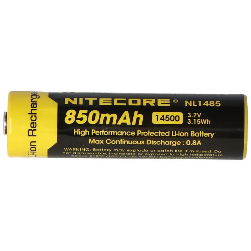 Nitecore 14500 3,7V 850mAh NL1485 Li-Ion Akku