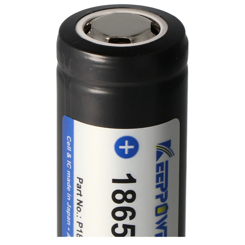 Keeppower 18650 3400mAh 3,7V Li-Ion Akku geschützt Flat Top