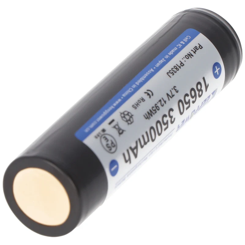 Keeppower 18650 3,7V 3500mAh Li-Ion Akku geschützt Pluspol erhöht NCR18650GA