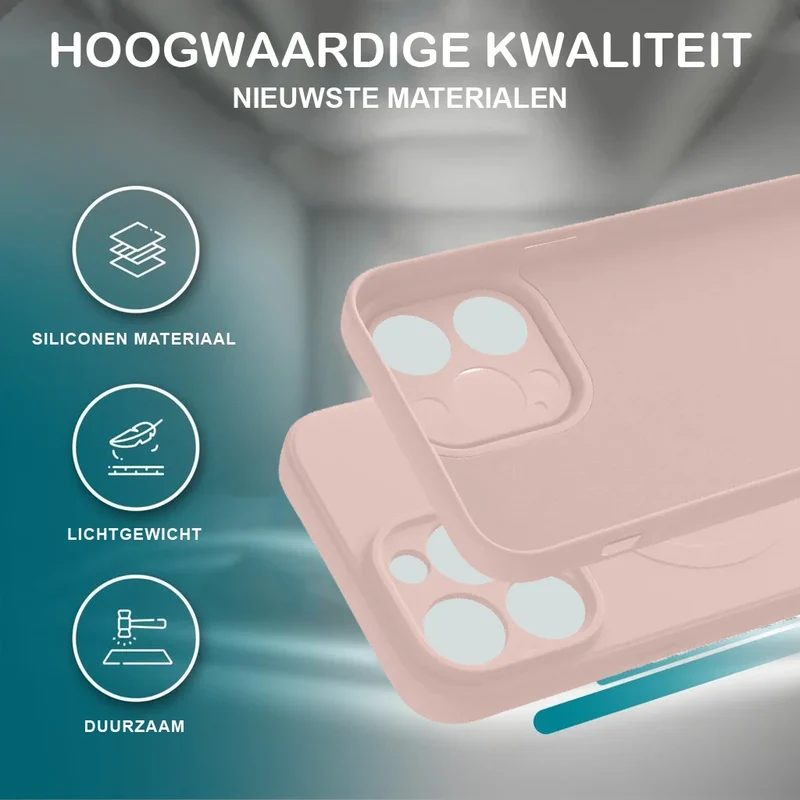 Casify Siliconen Hoesje met MagSafe voor de iPhone 17 Pro / 18 Pro - Roze