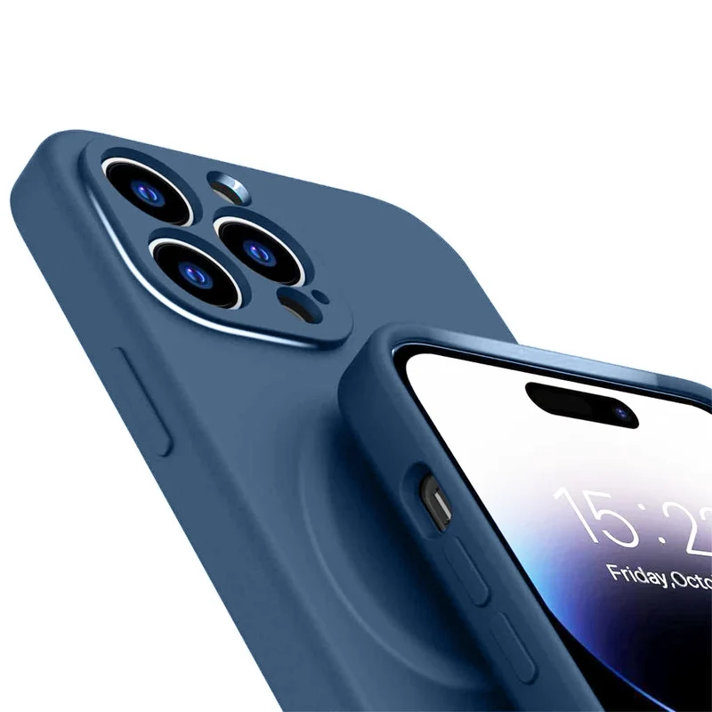 Casify Siliconen Hoesje met MagSafe voor de iPhone Air - Blauw