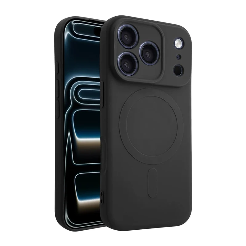 Casify Siliconen Hoesje met MagSafe voor de iPhone 17 Pro / 18 Pro - Zwart