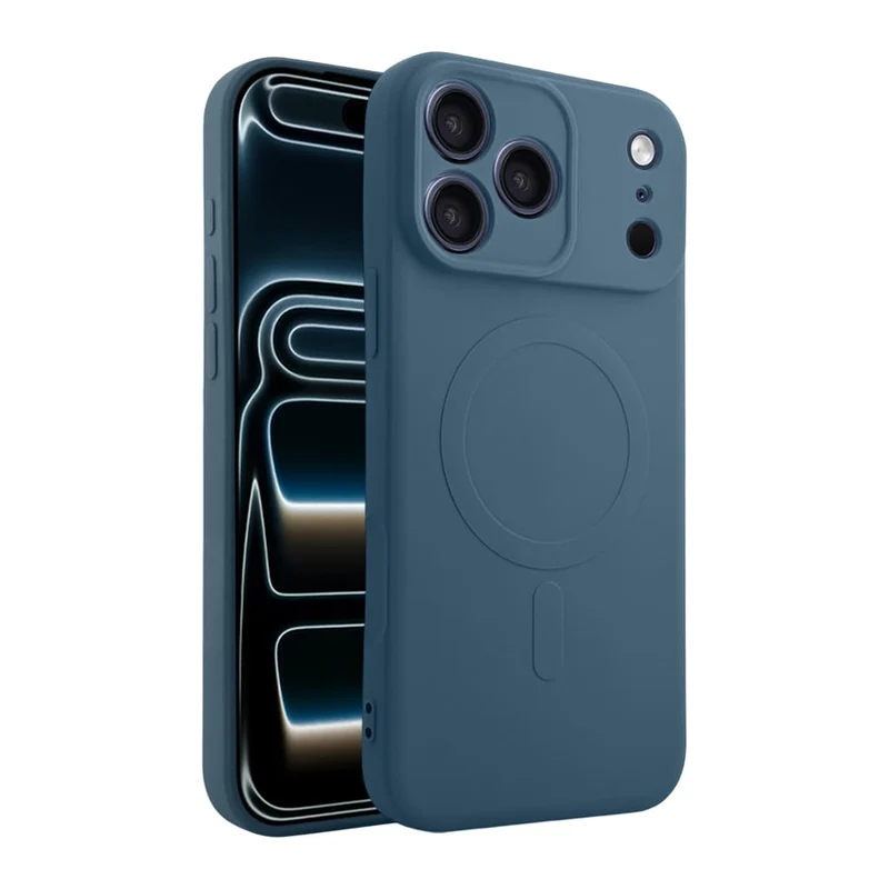 Casify Siliconen Hoesje met MagSafe voor de iPhone 17 Pro Max / 18 Pro Max - Blauw