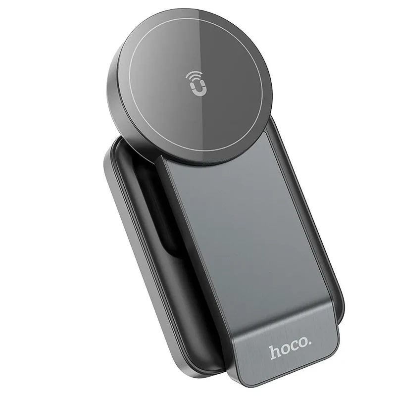 Hoco 3-in-1 Opvouwbare Draadloze Oplader met MagSafe – 15W – Zwart