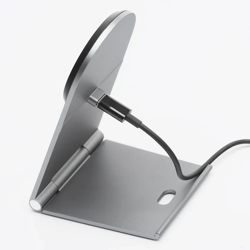 Forcell Flip Charge Qi2 Wireless Charger met MagSafe – USB-C – Draadloze Oplader – 15W – Zilver