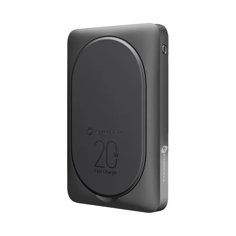Forcell MagStand Powerbank met Standaard en MagSafe – 10.000 mAh – 20W – Zwart