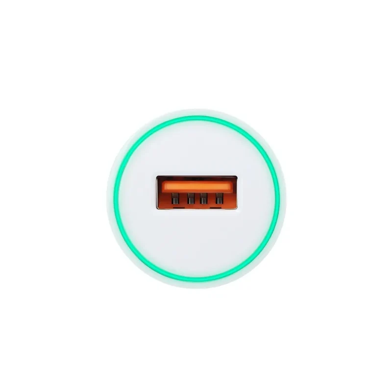 Forcell Autolader USB-A – Quick Charge 3.0 – 12/24V – 2.4A – Wit