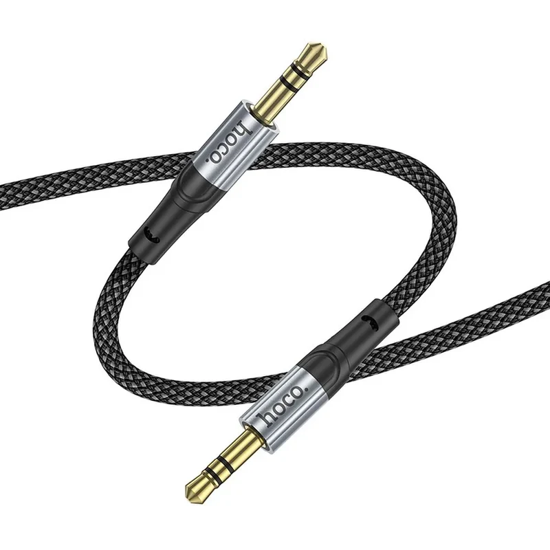 Hoco AUX kabel 3,5 mm Jack – Audio kabel Male to Male – 1 meter – Zwart