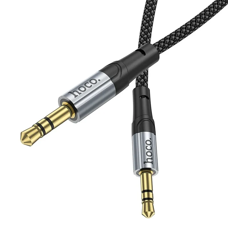 Hoco AUX kabel 3,5 mm Jack – Audio kabel Male to Male – 1 meter – Zwart