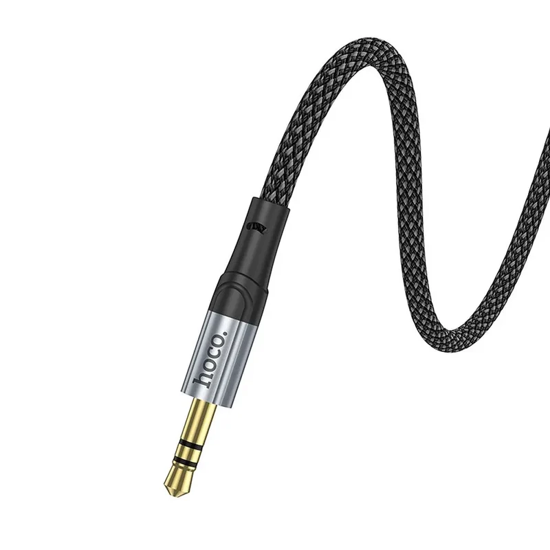 Hoco AUX kabel 3,5 mm Jack – Audio kabel Male to Male – 1 meter – Zwart