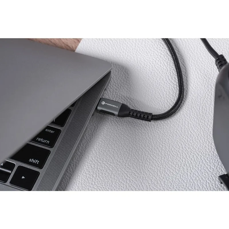 Forcell USB-C naar Lightning Kabel 27W PD – 1.2 meter – Zwart