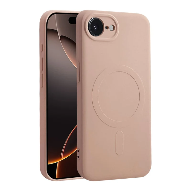 Casify Siliconen Hoesje met MagSafe voor de iPhone 17e / 16e - Roze