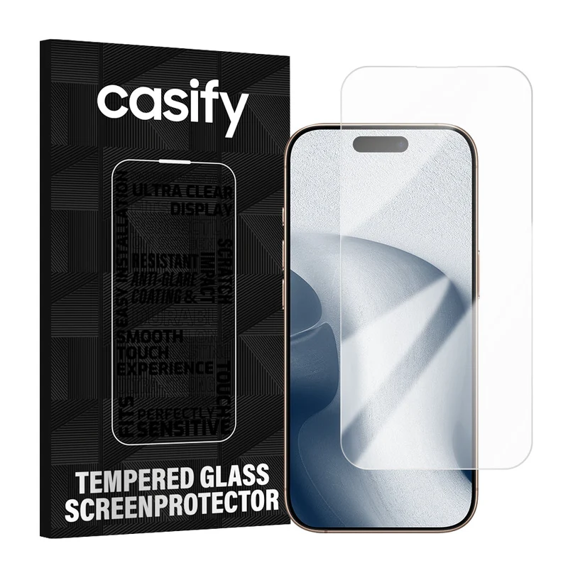 Casify Gehard Glas Screenprotector voor de iPhone 16 Pro Max