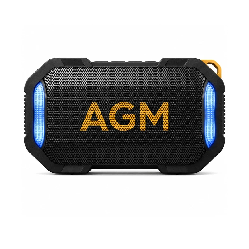 AGM MagROCK Magnetic Bluetooth Speaker, IP67 Waterproof & Floatable, Strong Magnet Mount for Fridge & Toolbox, DropProof Rugged
