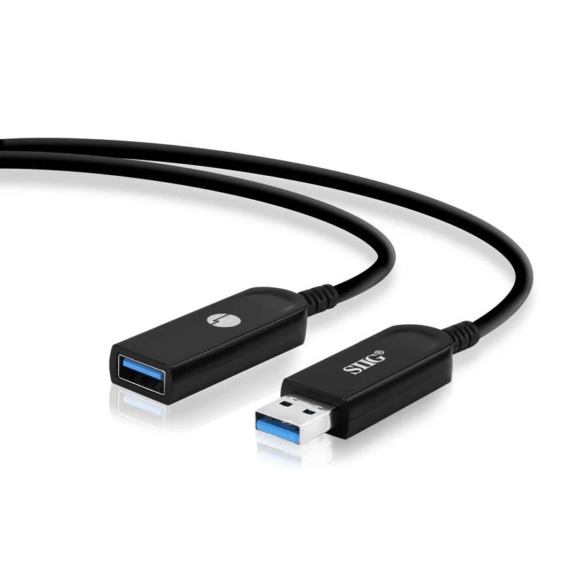 SIIG CB CBUS0V11S1 USB 3.0 AOC Male to Female Active Cable 50M Brown Box
