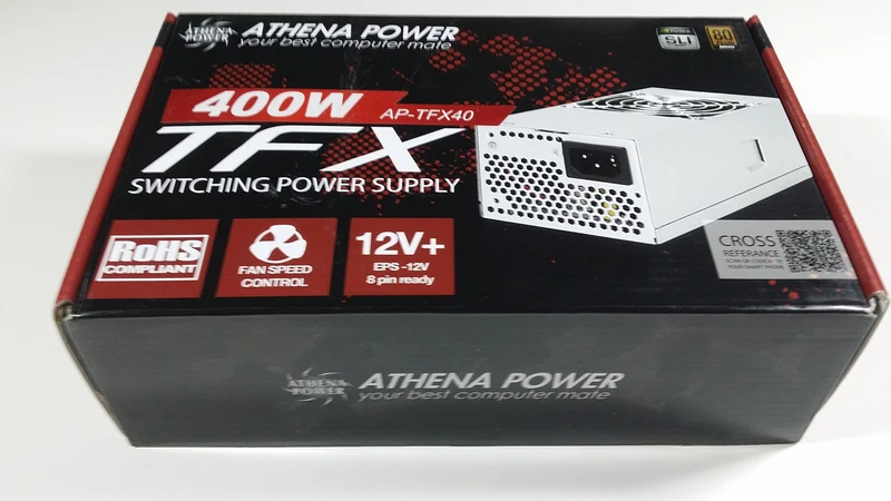Athena PS APTFX40 TFX 400W ATX 12V SLI Ready 80 Plus Bronze Box