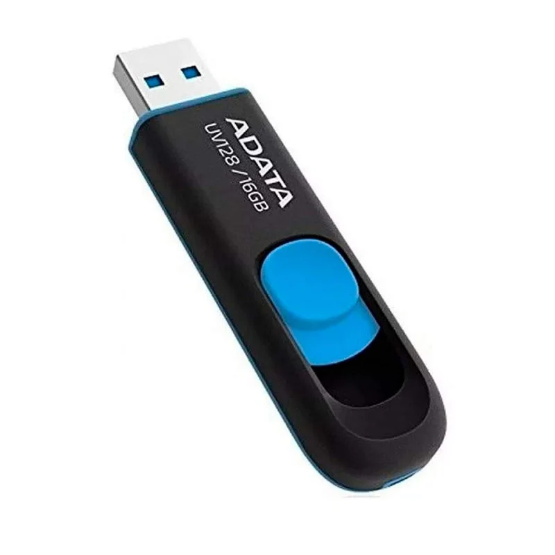 ADATA MF AUV12832GRBE 32GB USB3.0 Flash Drive UV128 (R90 W40) Black+Blue RTL