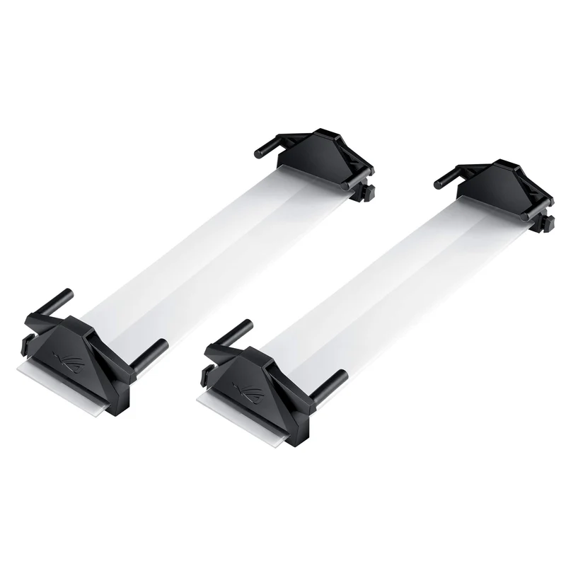 ASUS ABF01 ROG BezelFree Kit Universal MultiMonitor Setup with Optical MicroStructures Easy Assembly, Clear, (Set of 2)