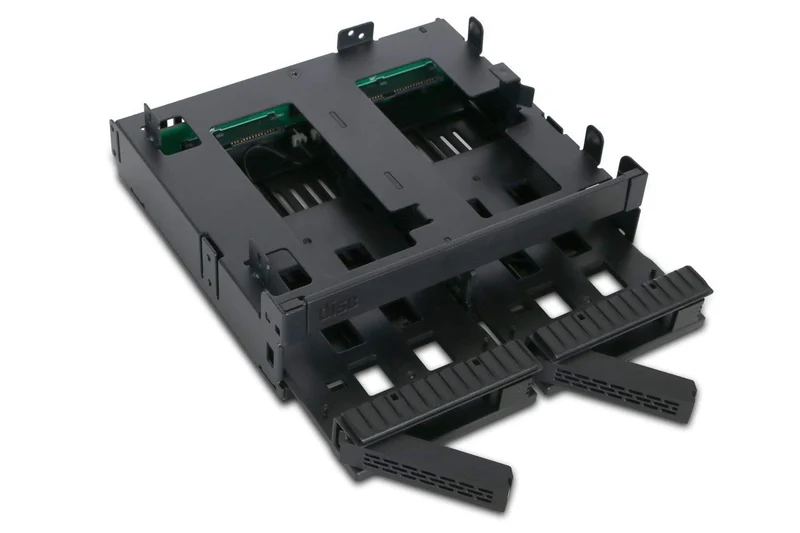 ICY DOCK 2 Bay 2.5 SAS/SATA HDD/SSD Mobile Rack Enclosure + Ultra Slim/Slim CD DVDROM Optical Drive Slot for 5.25 Bay | Express