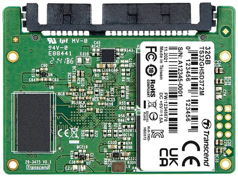 Transcend SSD TS32GHSD372M 32GB SATAIII 6Gb s Halfslim MLC NAND Bulk Pack
