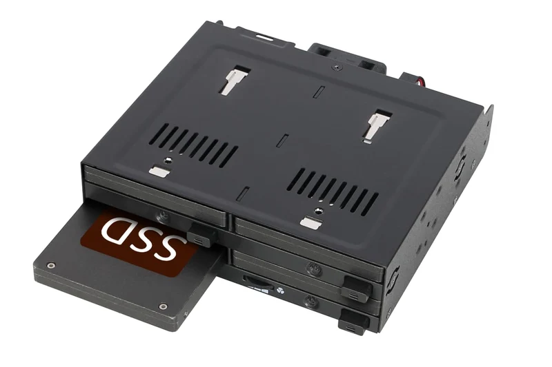 ICY DOCK AC MB014SPB R1 flexiDOCK Trayless 4 x 2.5 SATA SAS SSD HDD HotSwap