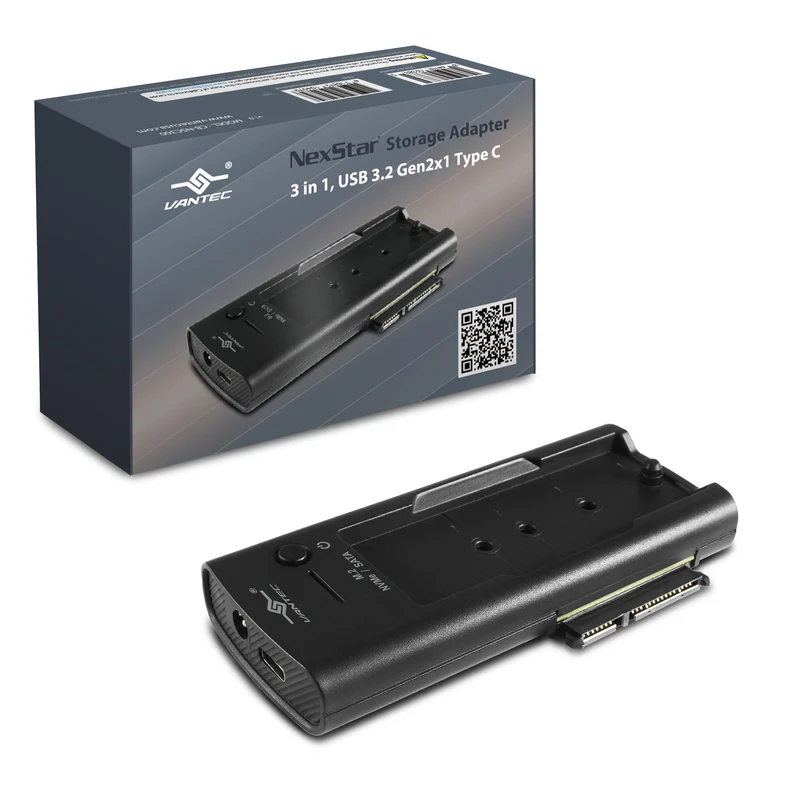 Vantec CBNSC300 NexStar Storage Adapter 3 in 1 USB 3.2 Gen2x1 Type C RTL