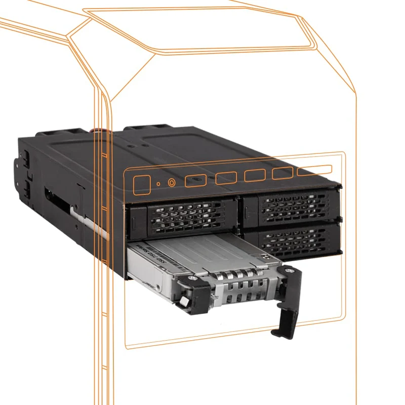 ICY DOCK RD MB699VPB V3 ToughArmor 4x2.5NVMe U.2 U.3 SSD PCIe4.0 Mobile Rack