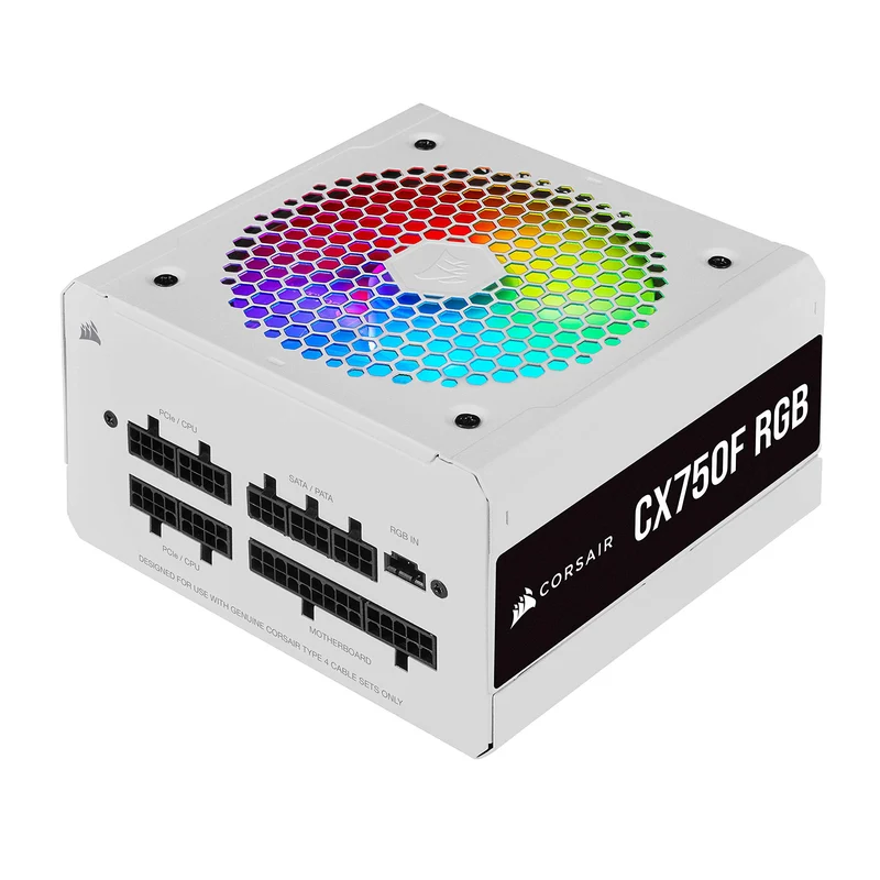 Corsair PS CP9020227NA CX750F RGB White 750W 80+Bronze Fully Modular Retail