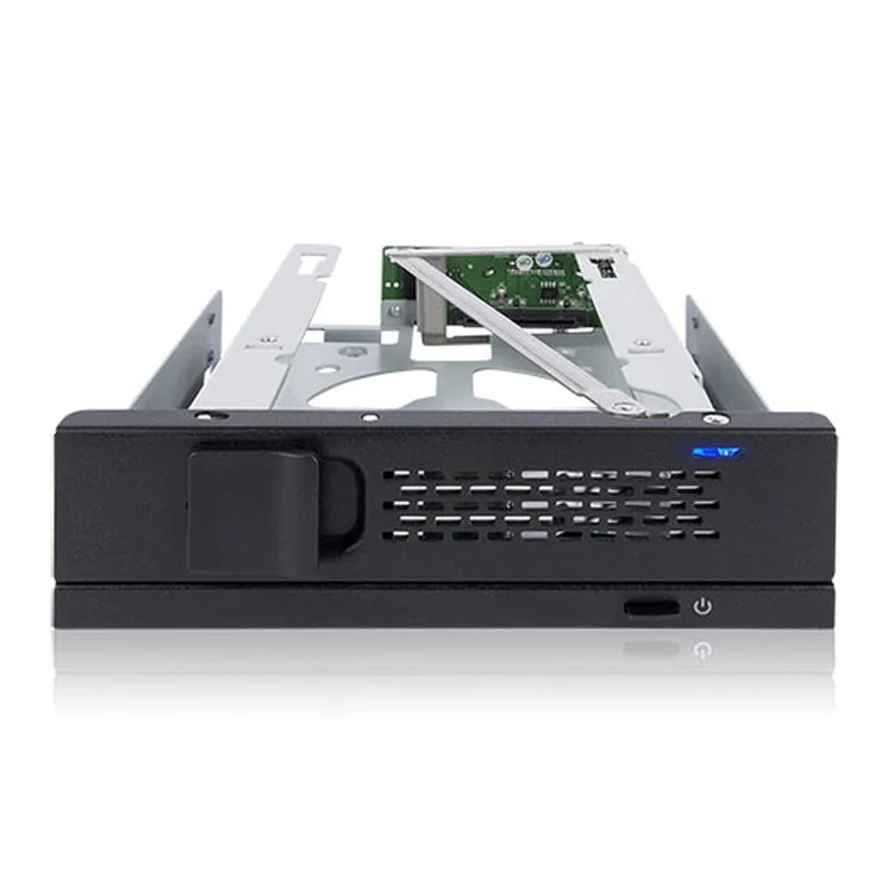 ICY DOCK TurboSwap MB171SP1B TrayLess 3.5 SAS/SATA HDD Mobile Rack Enclosure for 5.25 Bay