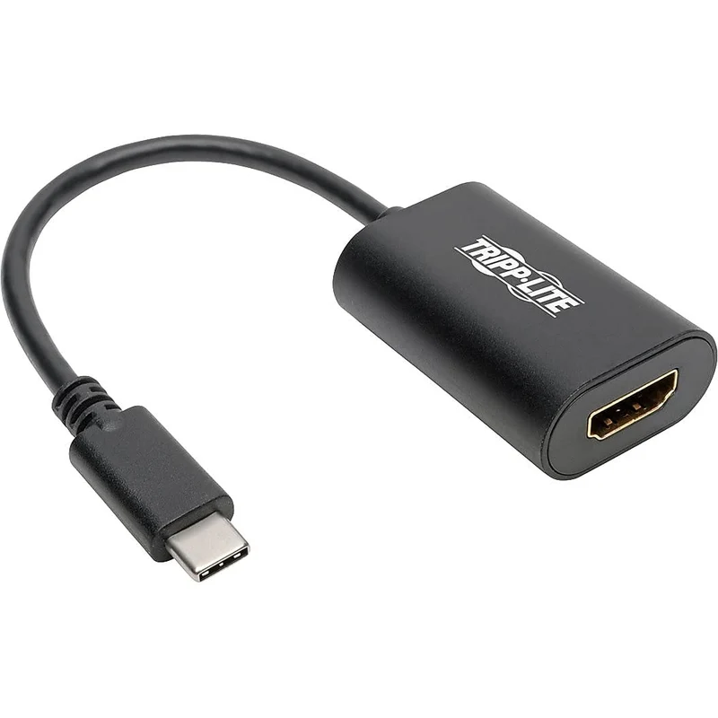 Tripp Lite USB C to HDMI Video Adapter Converter, 4K x 2K, M/F, Thunderbolt 3 Compatible USB Type C, 6 (U44406NHD4K6B) , Blac