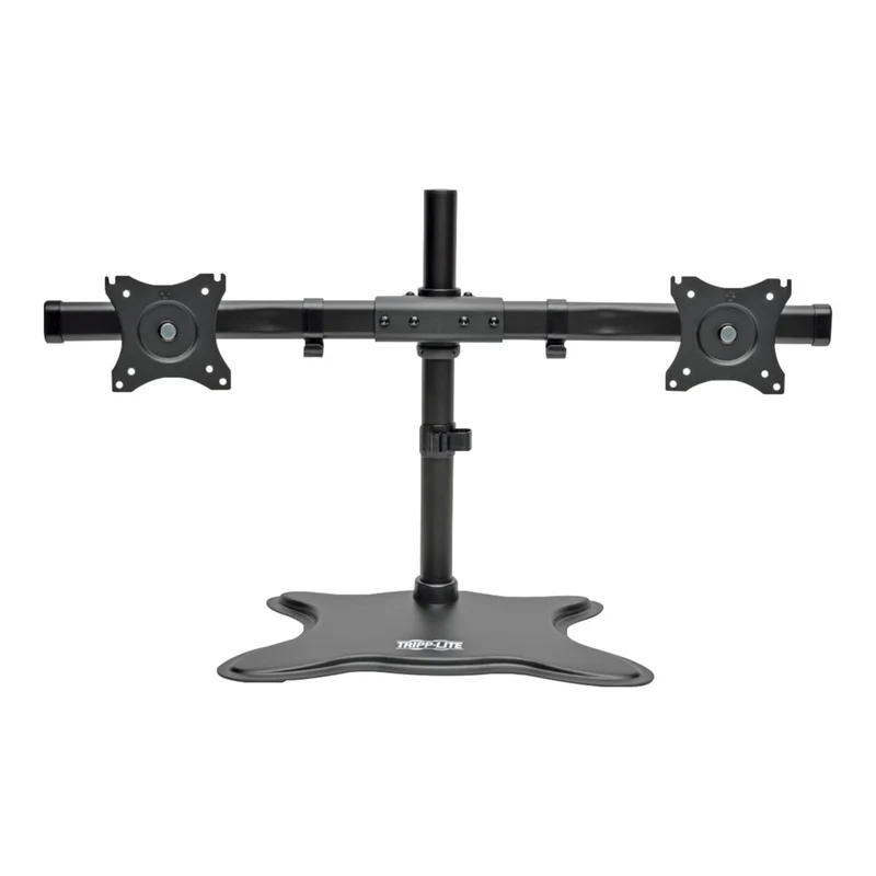 TRIPP LITE DDR1327SDD Dual Monitor Mount Stand, Swivel & Tilt, 1327 Inch Flat Screen Displays, Desktop Mount, Black