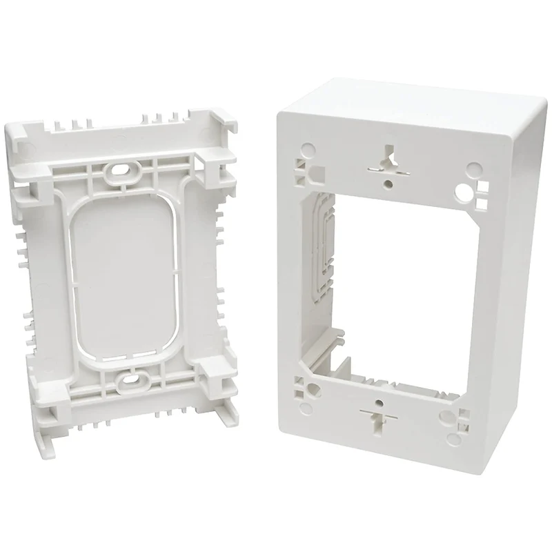 Tripp Lite SingleGang SurfaceMount Junction Box, Wallplate, White (N080SMB1WH)