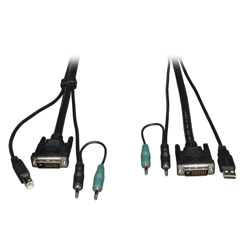 TRIPP LITE 15Feet Cable Kit for B002DUA2/B002DUA4 Secure KVM Switches 15 (P759015),Black