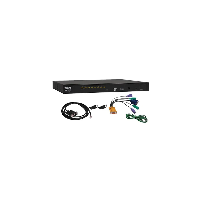 TRIPP LITE 8Port Rackmount DVI USB KVM Switch with Audio 2Port 1URM USB Hub (B043DUA8SL)