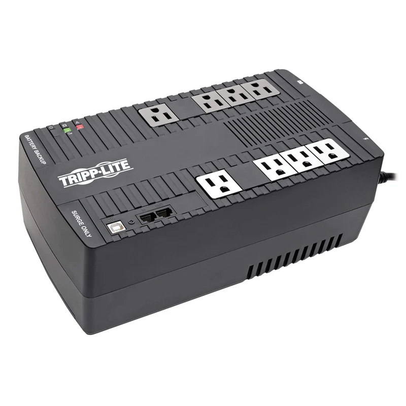 TRIPP LITE AVR750UTAA 750VA 450W UPS Desktop Battery Back Up Compact with AVR 120V USB/RJ11/TAA/GSA, 12 Outlets