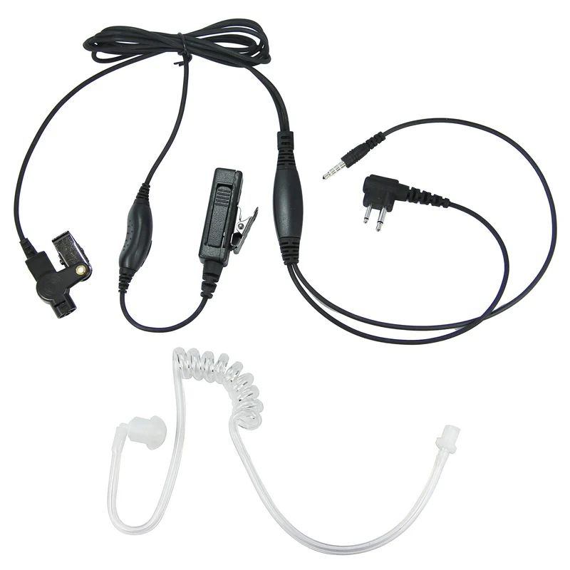 MaximalPower 2 Way Radio Surveillance kit with Motorola 2 pin Plug and 3.5mm Plug for iPhone/iPod/iPad or Any Smart Phones