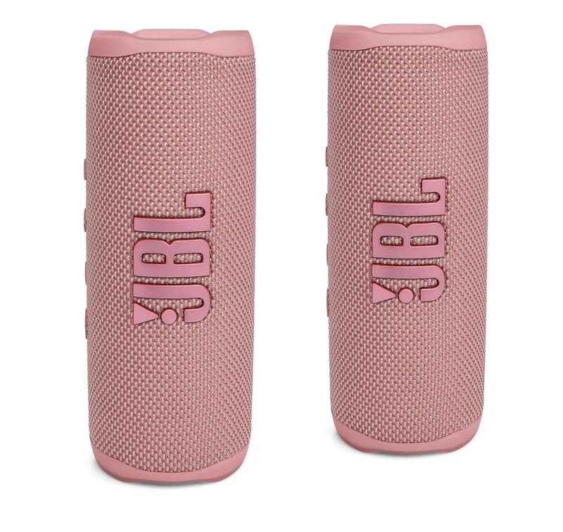 JBL FLIP 6 Waterproof Portable Bluetooth Speaker Bundle Pink (Pack of 2)