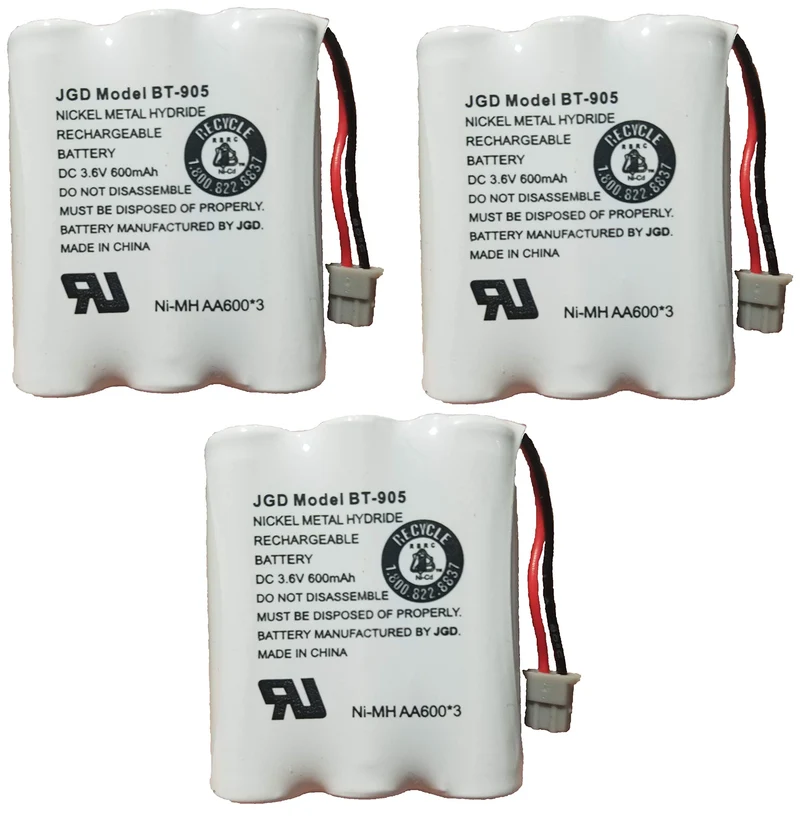 JGD BT905 BT800 BBTY0663001 Battery Compatible with Uniden BT905 BT800 BT1006 BP905 BBTY0444001 BBTY0449001 Panasonic PP5