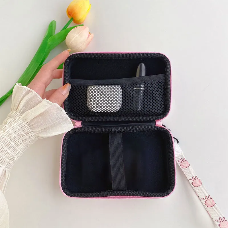 Lanyards Storage Bag Case For R36S R36H RG35XX H R36 Ultra K36 Video Game Console Handbag Pouch Protective Cover Box Accessories