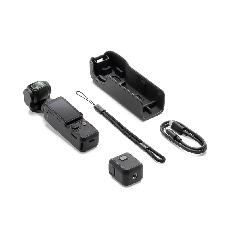 DJI Osmo Pocket 3 Portable Handheld Vlog Video Camera with 1 Inch CMOS Sensor, 4K 120fps Recording & 3 Axis Gimbal Stabilizer, Smart Face & Subject Tracking