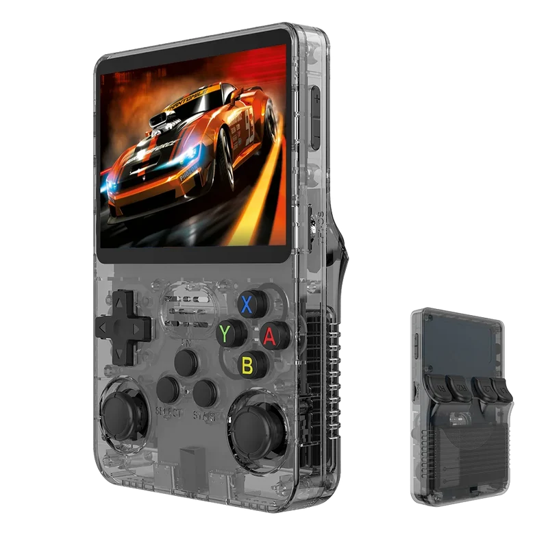 BOYHOM Original R36S Retro Handheld Video Game Console Linux System 3.5 Inch IPS Screen R35s Pro Portable Pocket Video Player 64GB Games 1G Ram